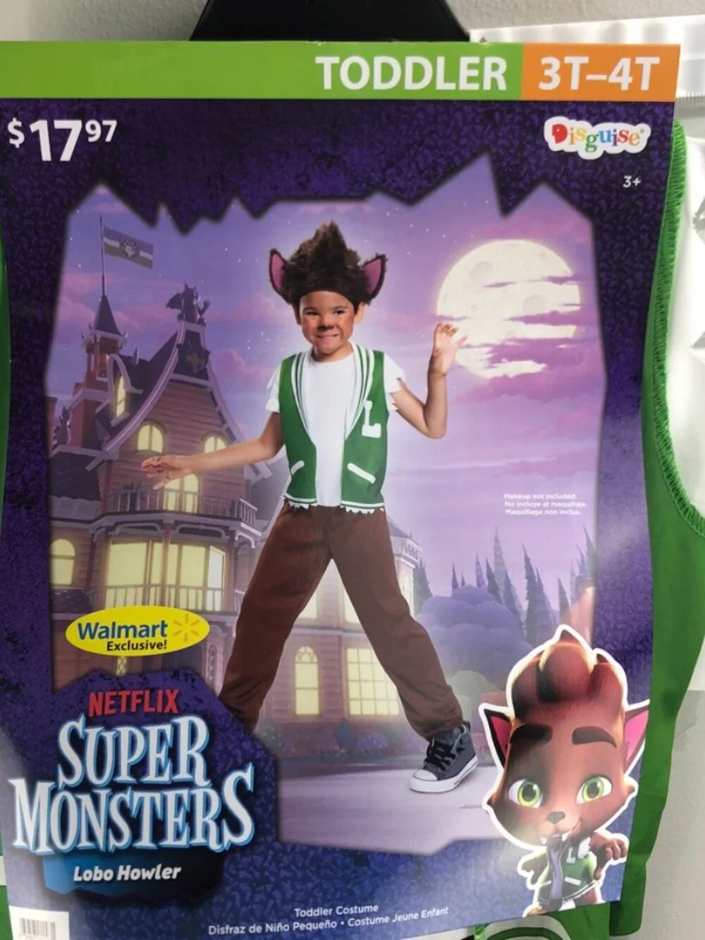Super Monsters Lobo Howler Costume 3T-4T